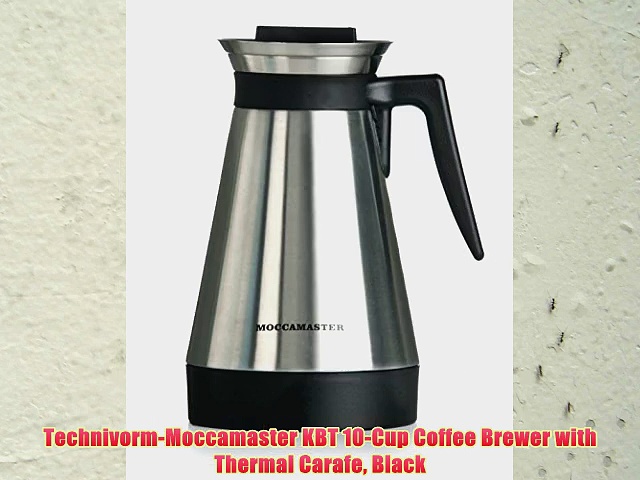 Technivorm-Moccamaster KBT 10-Cup Coffee Brewer with Thermal Carafe Black
