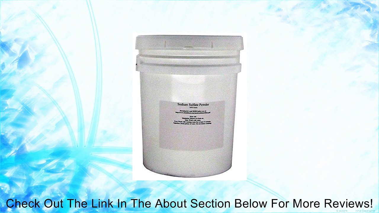 Natural Sodium Sulfate Food Grade FCC 99+% Granular Anhydrous Crystals Salt Made in USA Review