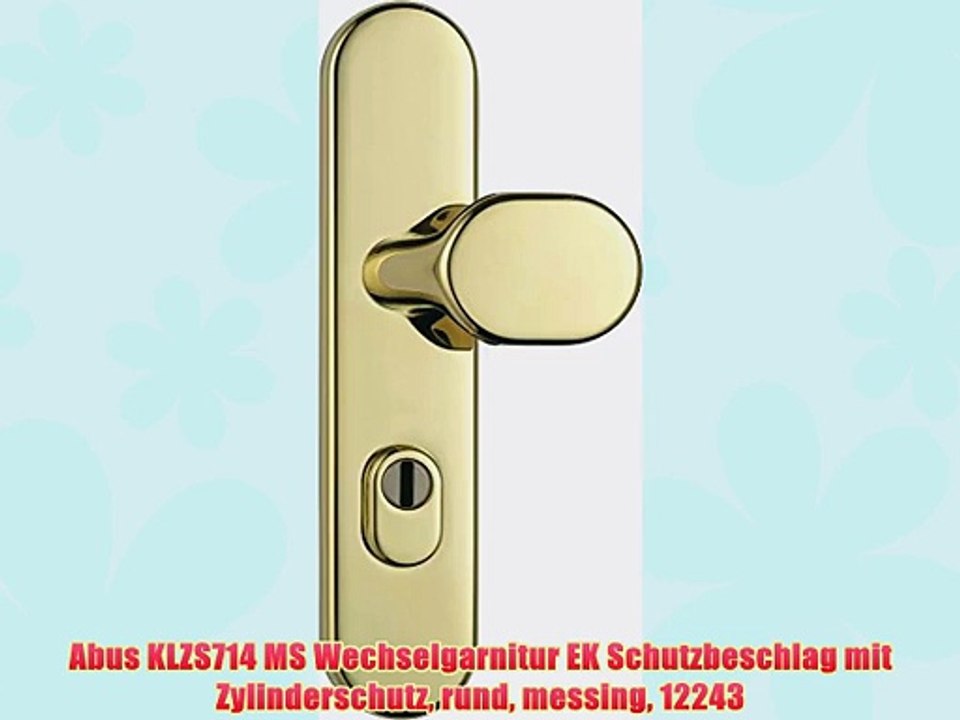 Abus KLZS714 MS Wechselgarnitur EK Schutzbeschlag mit Zylinderschutz rund messing 12243