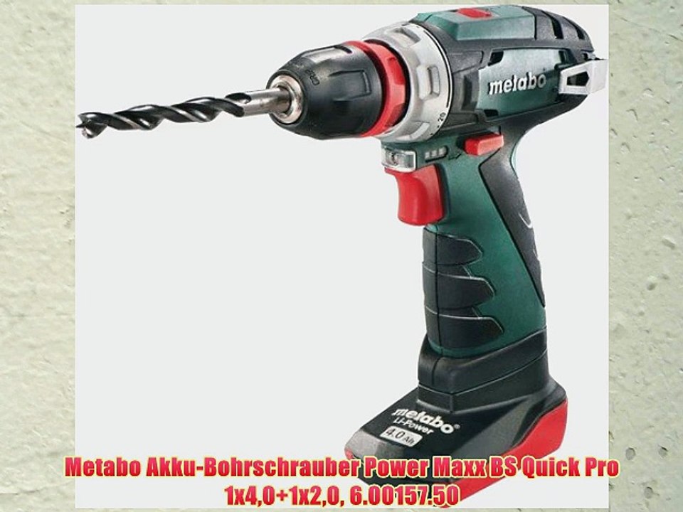 Metabo Akku-Bohrschrauber Power Maxx BS Quick Pro 1x40 1x20 6.00157.50