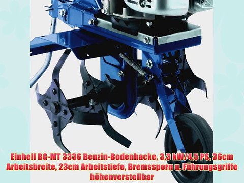 Einhell BG-MT 3336 Benzin-Bodenhacke 33 kW/45 PS 36cm Arbeitsbreite 23cm Arbeitstiefe Bremssporn