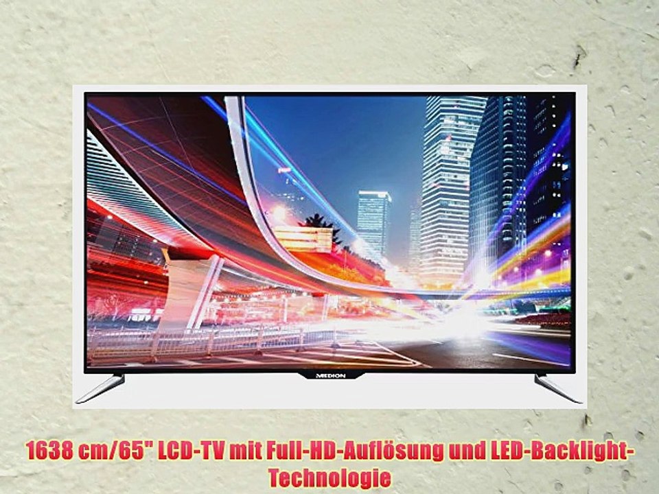 MEDION LIFE X18030 (MD 30854) 1638cm (65 Zoll) Smart-TV (LED Backlight HD Triple Tuner Full