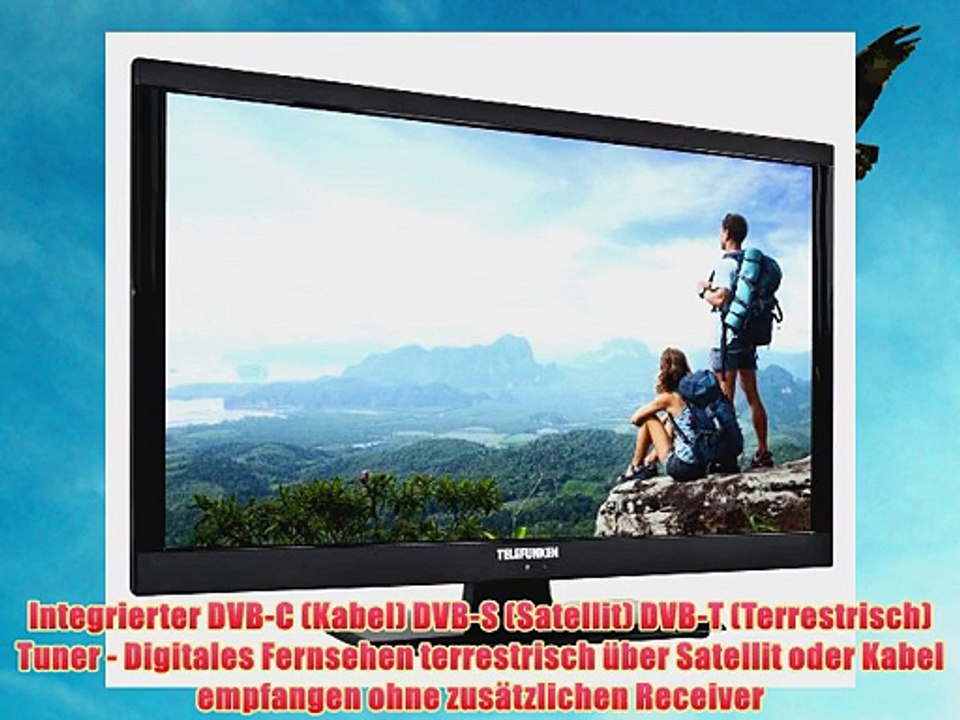 Telefunken L24H185I3 61 cm (24 Zoll) LED-Backlight-Fernseher (HD-ready 100 Hz CMP DVB-C/T/S2