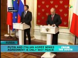 Russian and Italian leaders demand compliance with Minsk accords