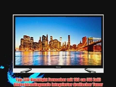 Hisense LTDN40D36SEU 102 cm (40 Zoll) LED-Backlight Fernseher EEK A (Full-HD 200Hz SMR DVB-T/C/S2