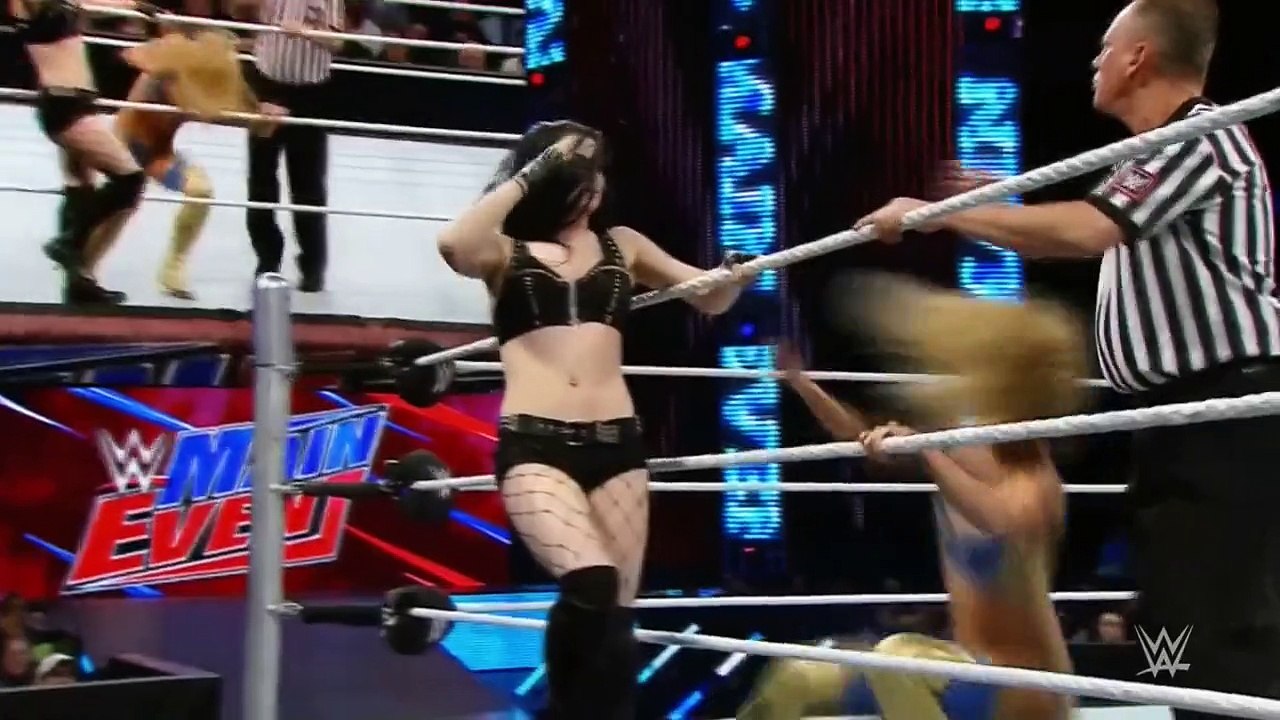 WWE Main Event 03/06/15 Summer Rae Vs. Paige