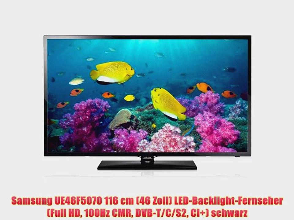 Samsung UE46F5070 116 cm (46 Zoll) LED-Backlight-Fernseher (Full HD 100Hz CMR DVB-T/C/S2 CI )