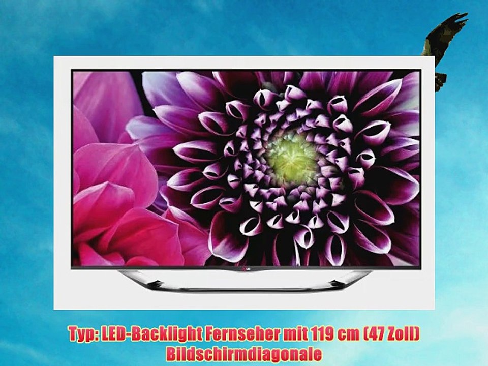 LG 47LA6918 119 cm (47 Zoll) Cinema 3D LED-Backlight-Fernseher (Full HD 400Hz MCI WLAN DVB-T/C/S