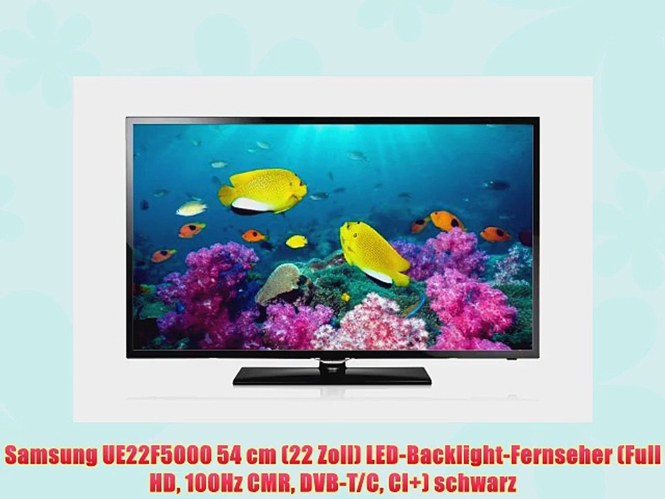 Samsung UE22F5000 54 cm (22 Zoll) LED-Backlight-Fernseher (Full HD 100Hz CMR DVB-T/C CI ) schwarz