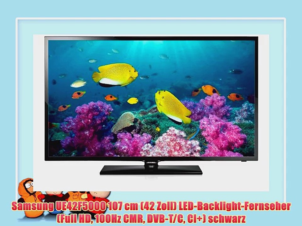 Samsung UE42F5000 107 cm (42 Zoll) LED-Backlight-Fernseher (Full HD 100Hz CMR DVB-T/C CI )