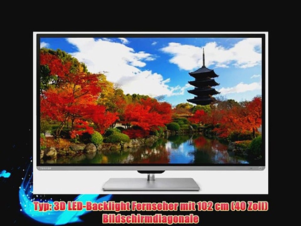 Toshiba 40L7363DG 102 cm (40 Zoll) 3D LED-Backlight-Fernseher   (Full-HD 200Hz AMR DVB-T/-C/-S