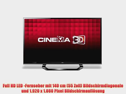LG 55LM615S 140 cm (55 Zoll) Cinema 3D LED-Backlight-Fernseher (Full-HD 200Hz MCI DVB-T/C/S)