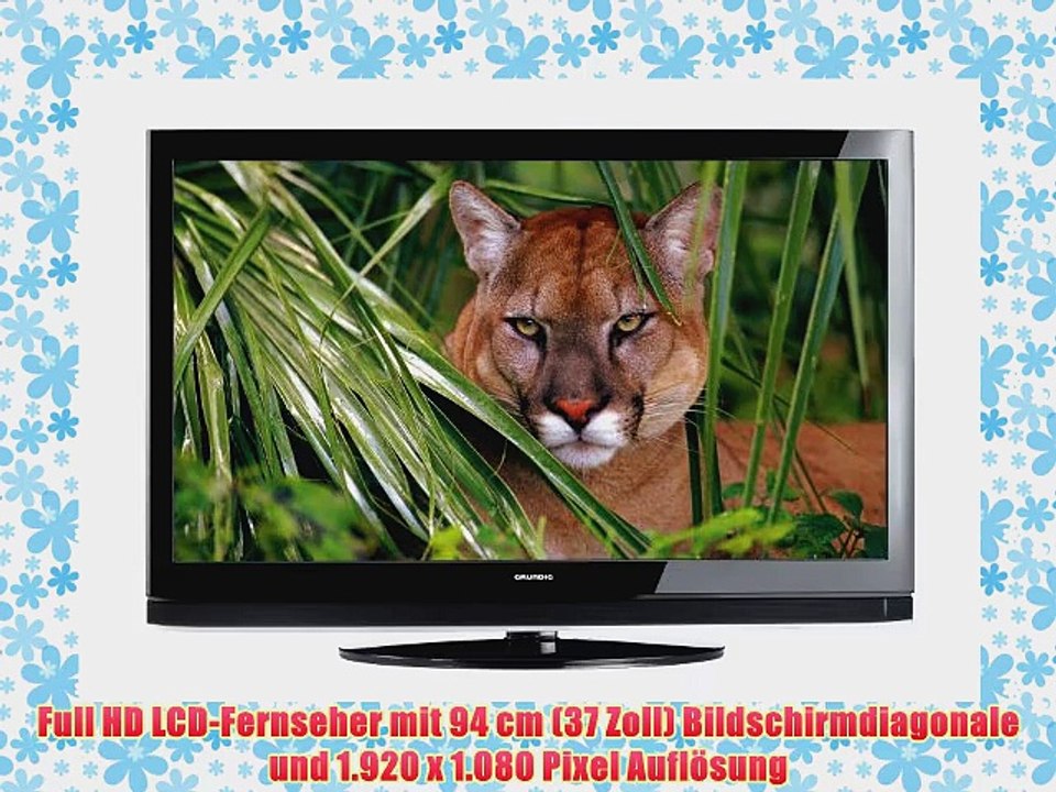 Grundig 37 VLC 9140 S 94 cm (37 Zoll) LCD-Fernseher (Full-HD 100 Hz DVB-T/C/S2 4x HDMI 2x USB