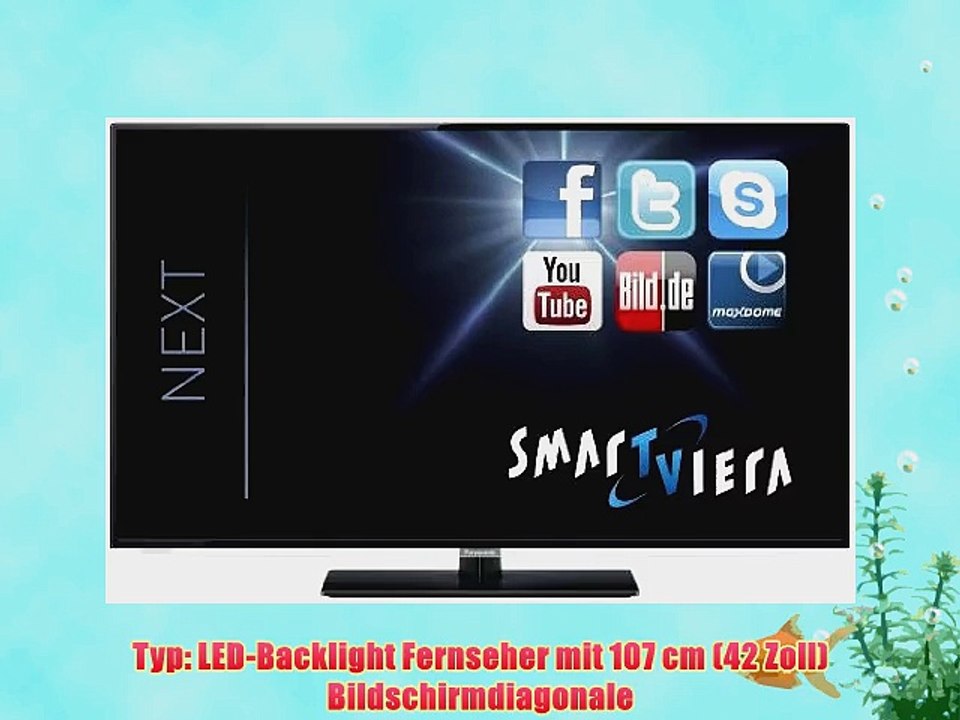 Panasonic TX-L42EW6K 107 cm (42 Zoll) LED-Backlight-Fernseher (Full HD 100Hz blb DVB-S/-T/-C
