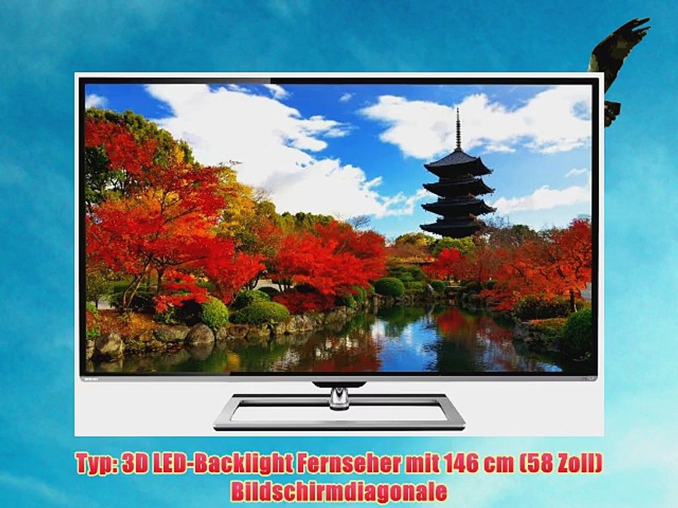 Toshiba 58l7363dg 146 cm (58 zoll) 3d led-backlight-fernseher   (full-hd 200hz amr dvb-t/-c/-s