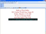 [^Game 28^]] India vs West Indies Live ICC Cricket World Cup Full HD