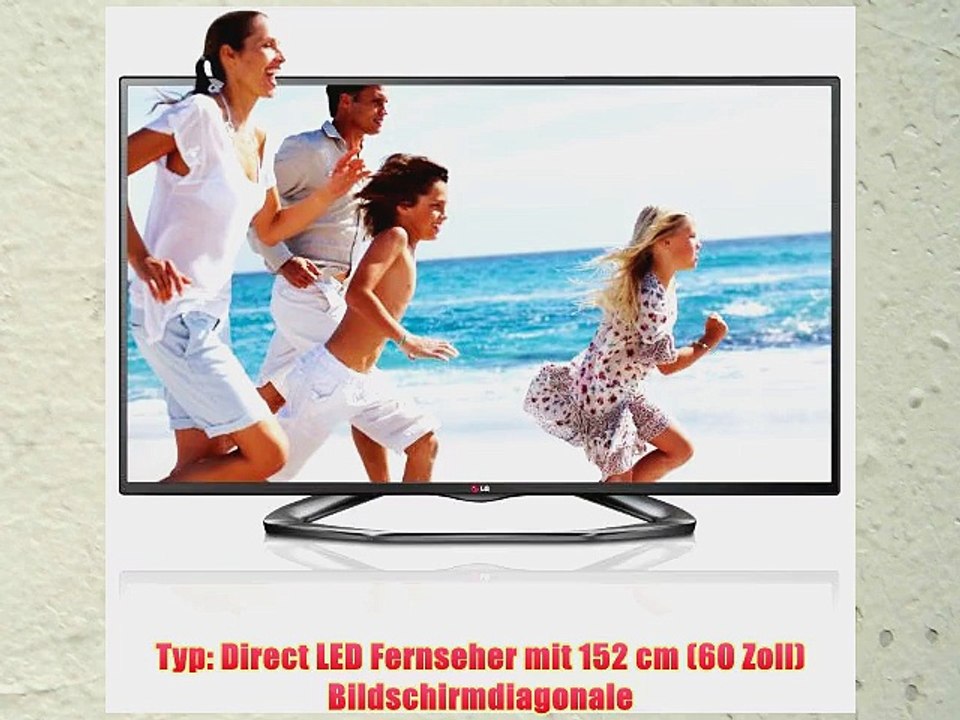 LG 60LA6208 152 cm (60 Zoll) Cinema 3D LED-Backlight-Fernseher (Full HD 200Hz MCI WLAN DVB-T/C/S