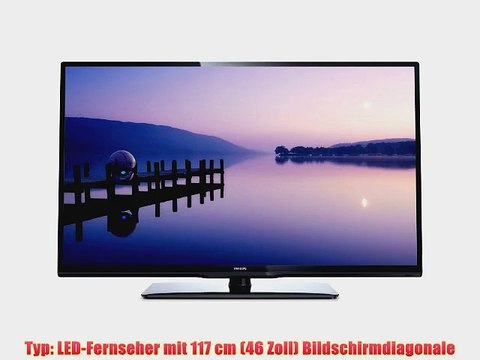 Philips 46PFL3108K/12 117 cm (46 Zoll) LED-Backlight-Fernseher (Full HD 100Hz PMR DVB-T/C/S2