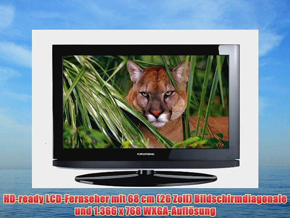 Grundig 26 VLC 9140 S 66 cm (26 Zoll) LCD-Fernseher (HD-Ready 50 Hz DVB-T/C/S2 4x HDMI CI
