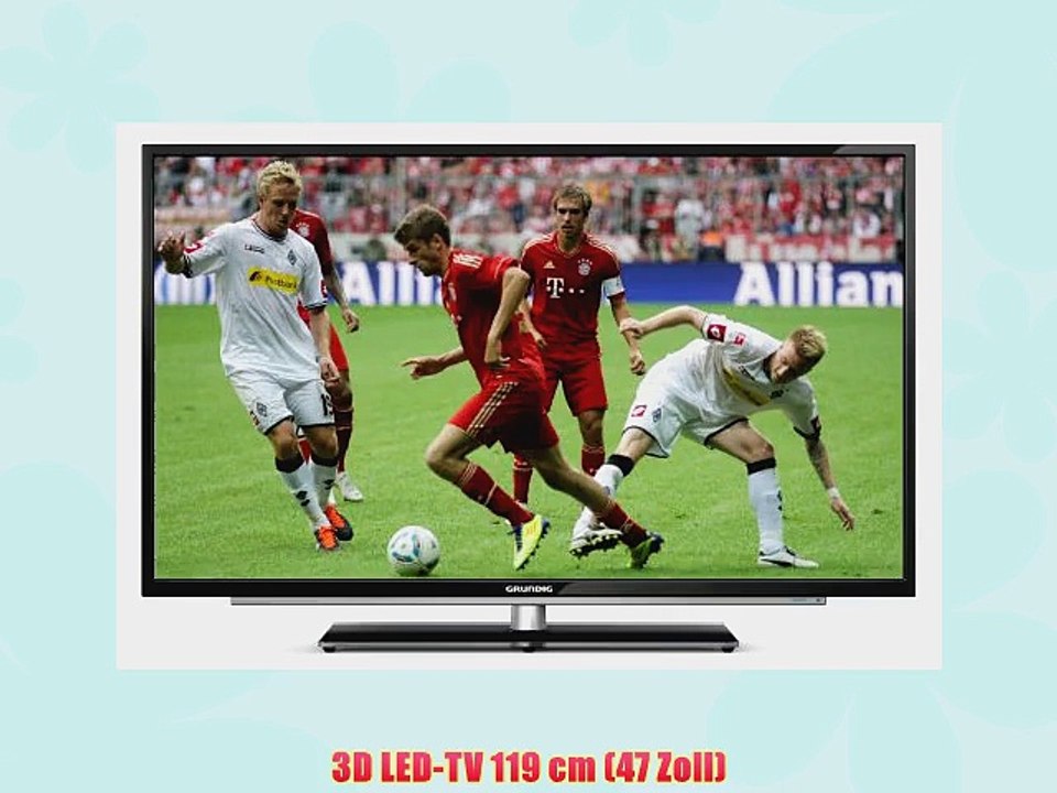 Grundig 47 VLE 973 BL 1194 cm (47 Zoll) 3D LED-Backlight-Fernseher (Full HD 200 Hz PPR DVB-T/C/S2