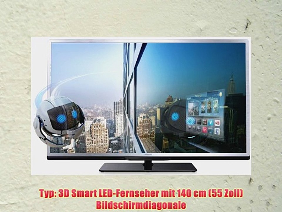 Philips 55PFL4508K/12 140 cm (55 Zoll) 3D-LED-Backlight-Fernseher (Full HD 200Hz PMR DVB-T/C/S