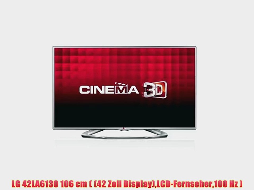 LG 42LA6130 106 cm ( (42 Zoll Display)LCD-Fernseher100 Hz )