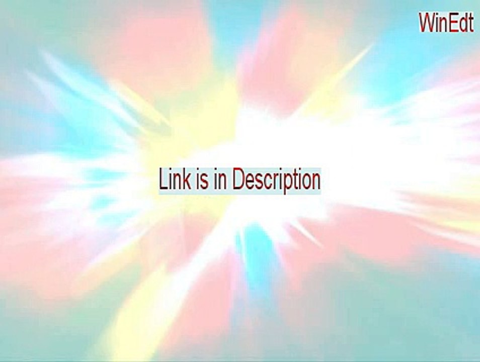 WinEdt (64-bit) Full - Download Here [2015]