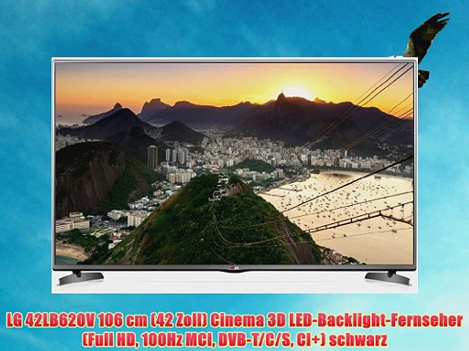 LG 42LB620V 106 cm (42 Zoll) Cinema 3D LED-Backlight-Fernseher (Full HD 100Hz MCI DVB-T/C/S