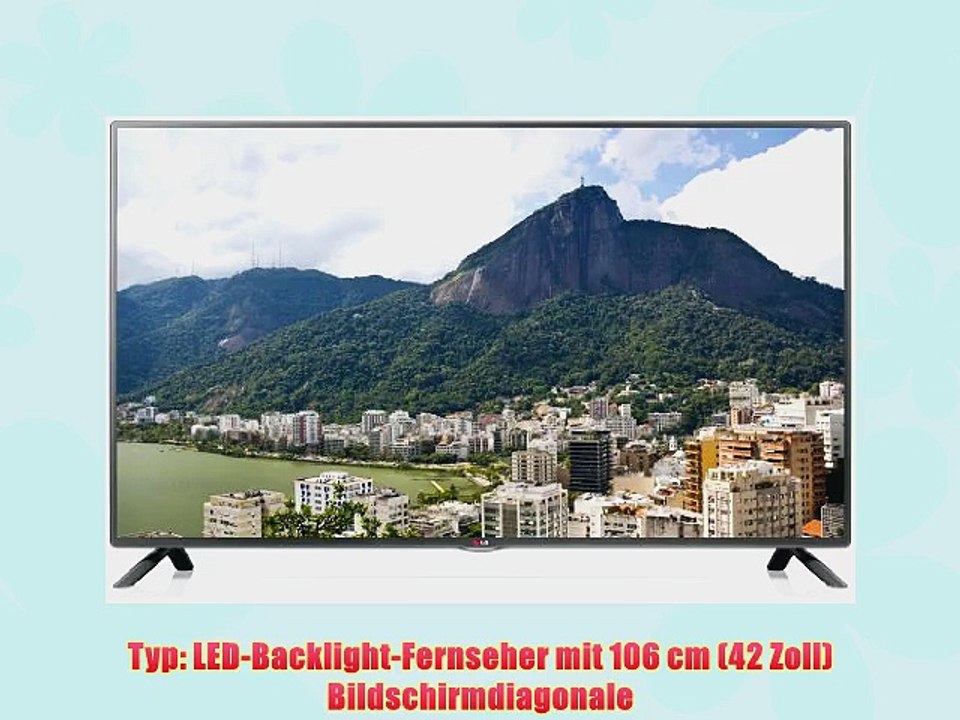 LG 42LB561V 106 cm (42 Zoll) LED-Backlight-Fernseher (Full HD 100Hz MCI DVB-T/C/S CI ) schwarz