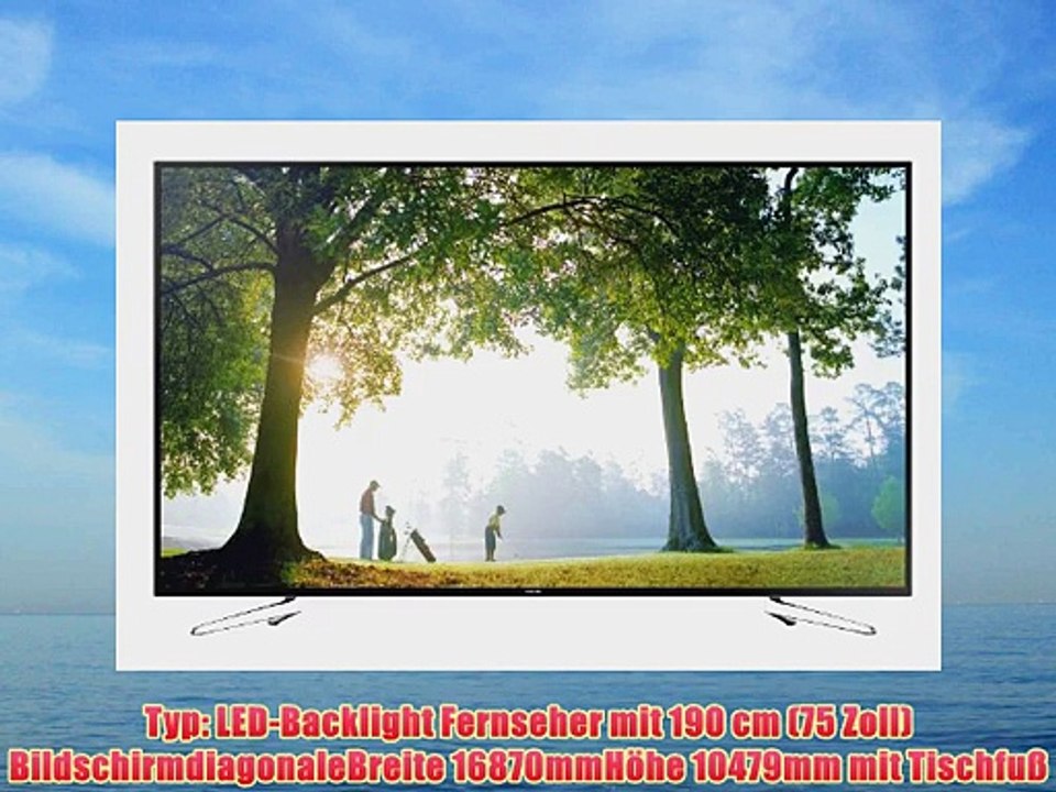 Samsung UE75H6470 190 cm (75 Zoll) 3D LED-Backlight-Fernseher (Full HD 400Hz CMR DVB-T/C/S2