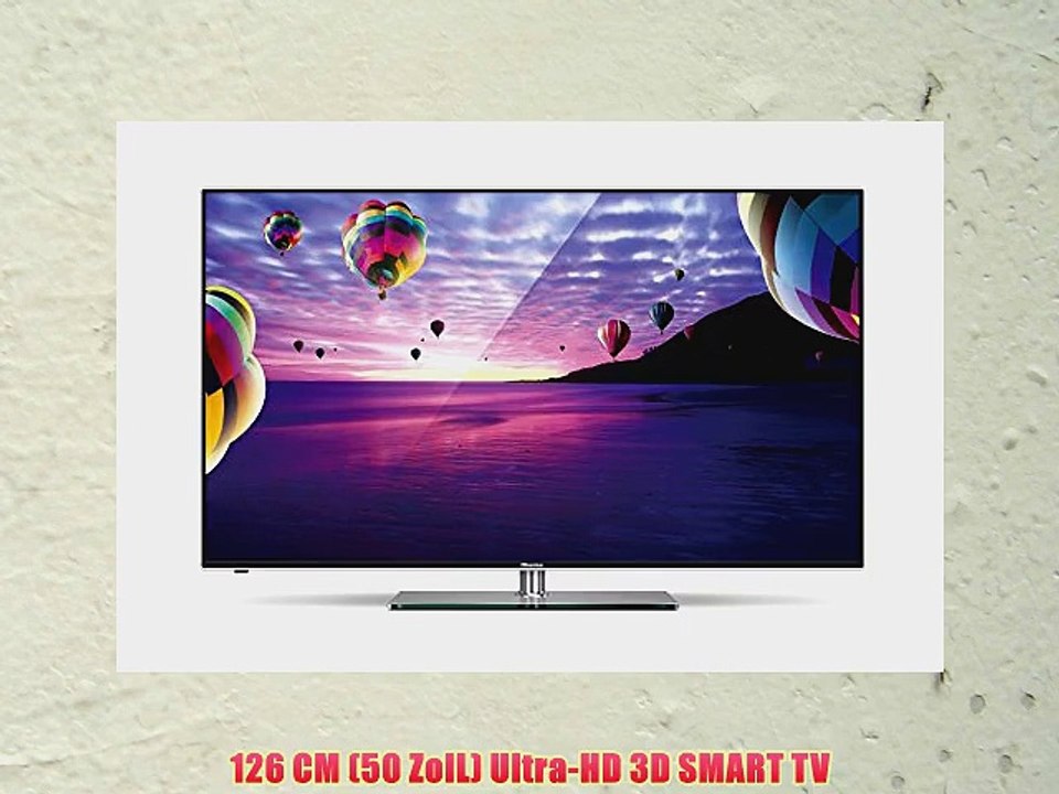 Hisense LTDN50K680XWSEU3D 126 cm (50 Zoll) 3D LED-Backlight Fernseher (Ultra HD 400Hz SMR DVB-T/-C/S2