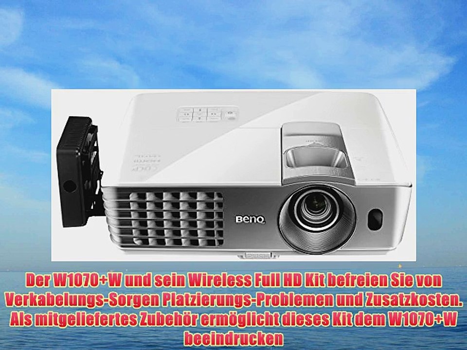 BenQ W1070 W 3D Wireless DLP Projektor (Wireless Full HD Kit 3D ?ber HDMI Full HD 1.920x1.080