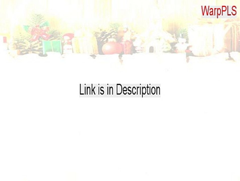 WarpPLS Crack - Instant Download 2015