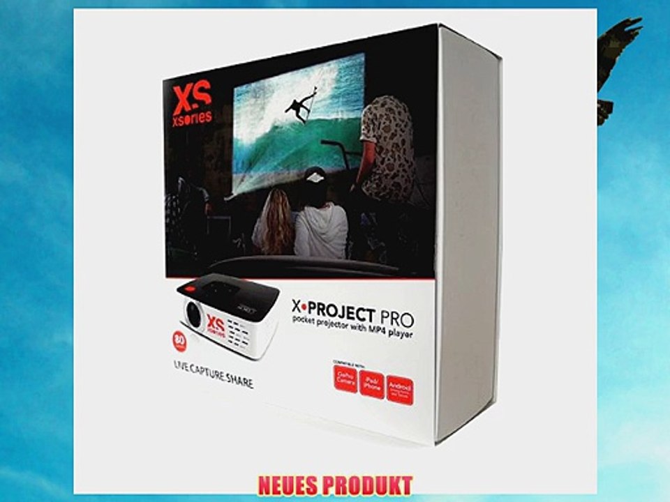 XSories X-Project Pro LED-Videoprojektor 80 Lumen 1920 x 1200 USB 2.0 Wei?