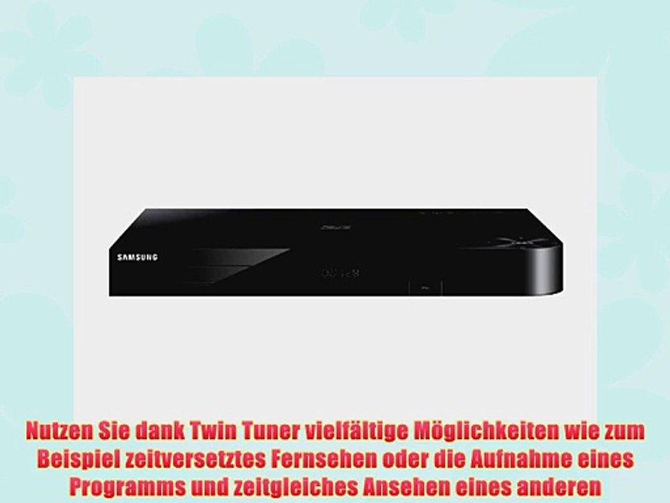 Samsung BD-H8909S HD-Recorder mit Twin Tuner und 3D Blu-ray Player (1TB HDD UltraHD Upscaling
