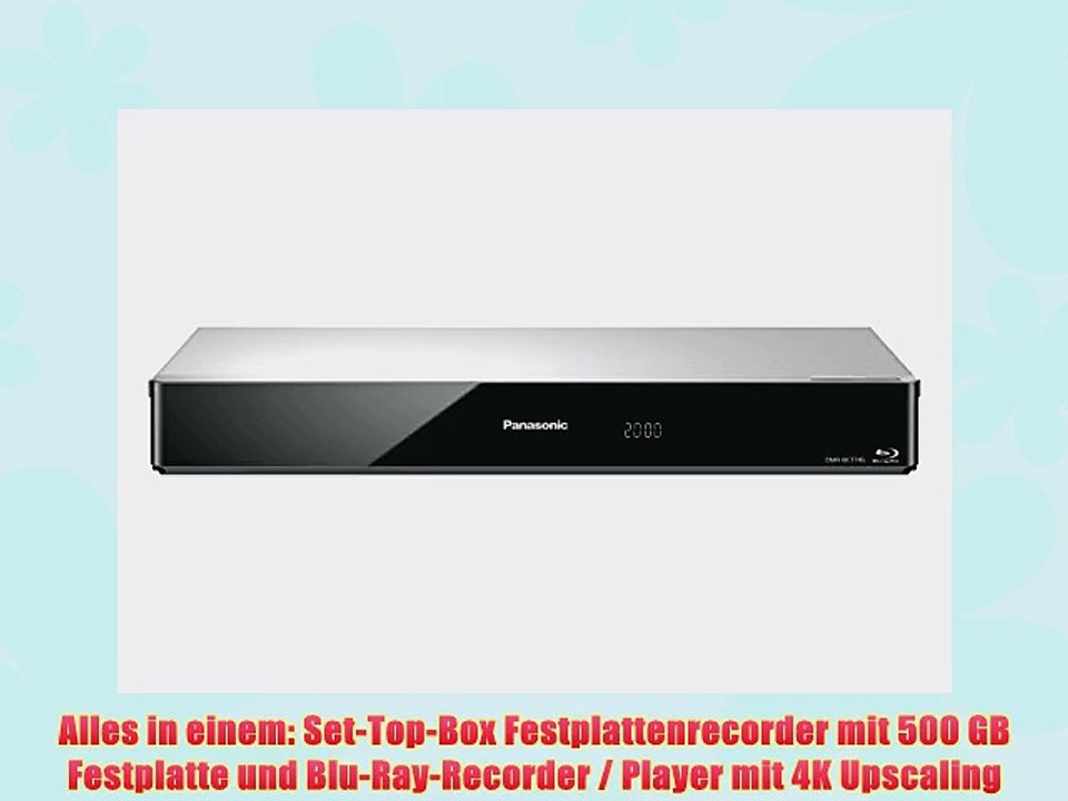 Panasonic DMR-BCT745EG Blu-ray Rekorder 500GB Festplatte (Twin HD DVB-C-Tuner Einkabelfunktion