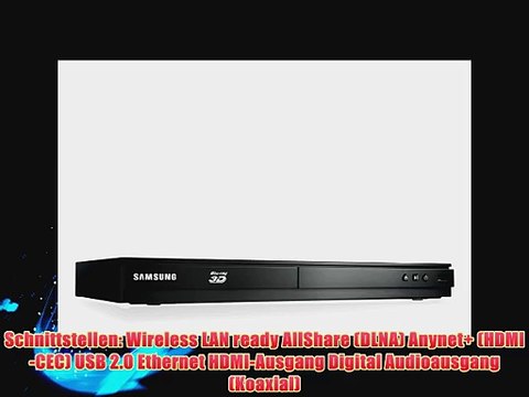Samsung BD-E5500 3D-Blu-ray-Player (WLAN-Ready HDMI USB) schwarz