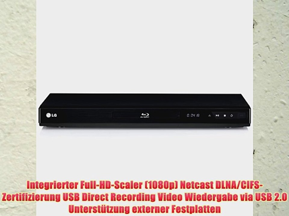 LG BD660 3D Blu-ray Player (HDMI Netzwerkf?hig DivX-zertifiziert USB 2.0) schwarz