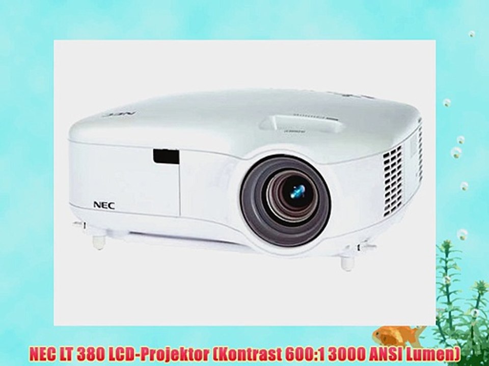 NEC LT 380 LCD-Projektor (Kontrast 600:1 3000 ANSI Lumen)