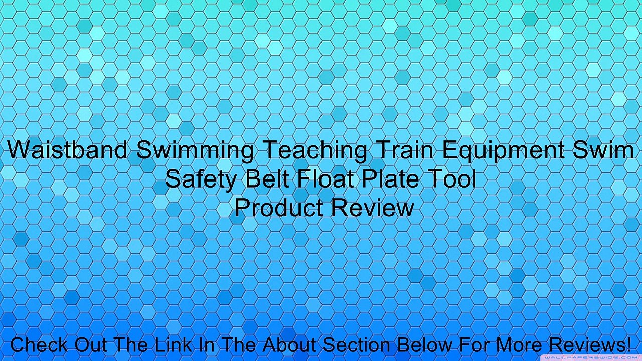 Waistband Swimming Teaching Train Equipment Swim Safety Belt Float Plate Tool Review