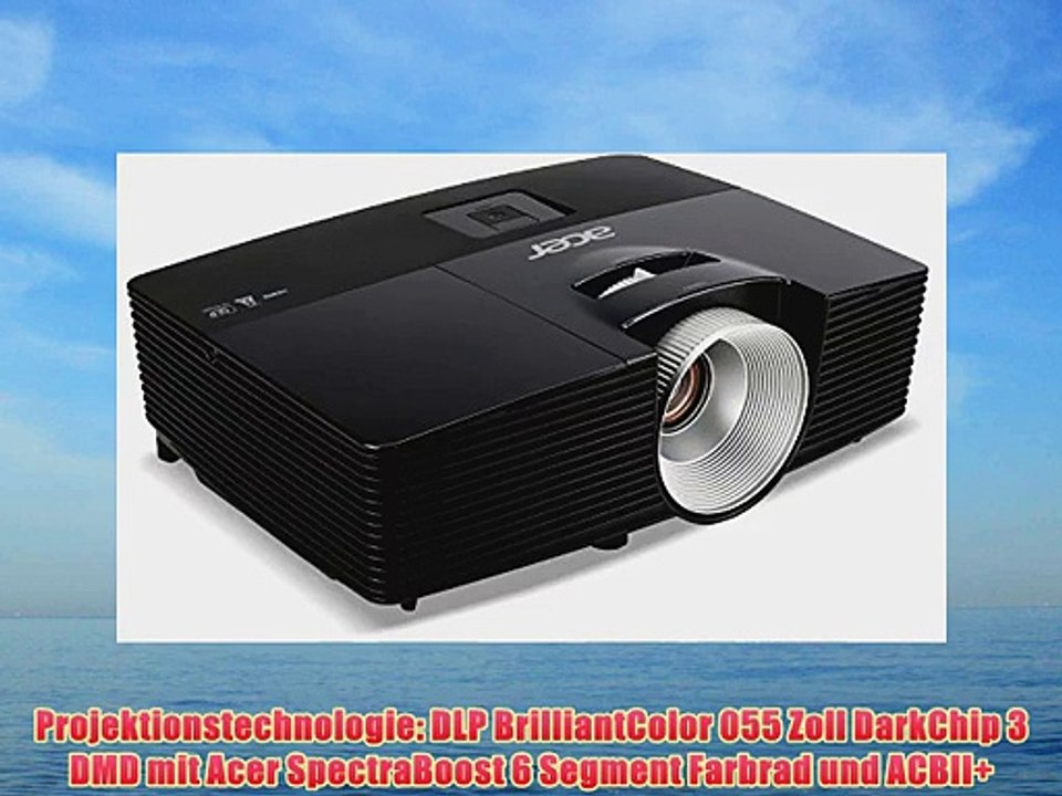 Acer X113H 3D DLP-Projektor ( 2.800 ANSI Lumen SVGA (800 x 600 Pixel) Kontrast 13.000:1 1x