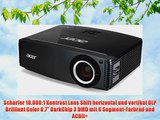 Acer P7605 Full HD DLP-Projektor (Kontrast 10.000:1 1920 x 1080 Pixel 5.000 ANSI Lumen. 144Hz