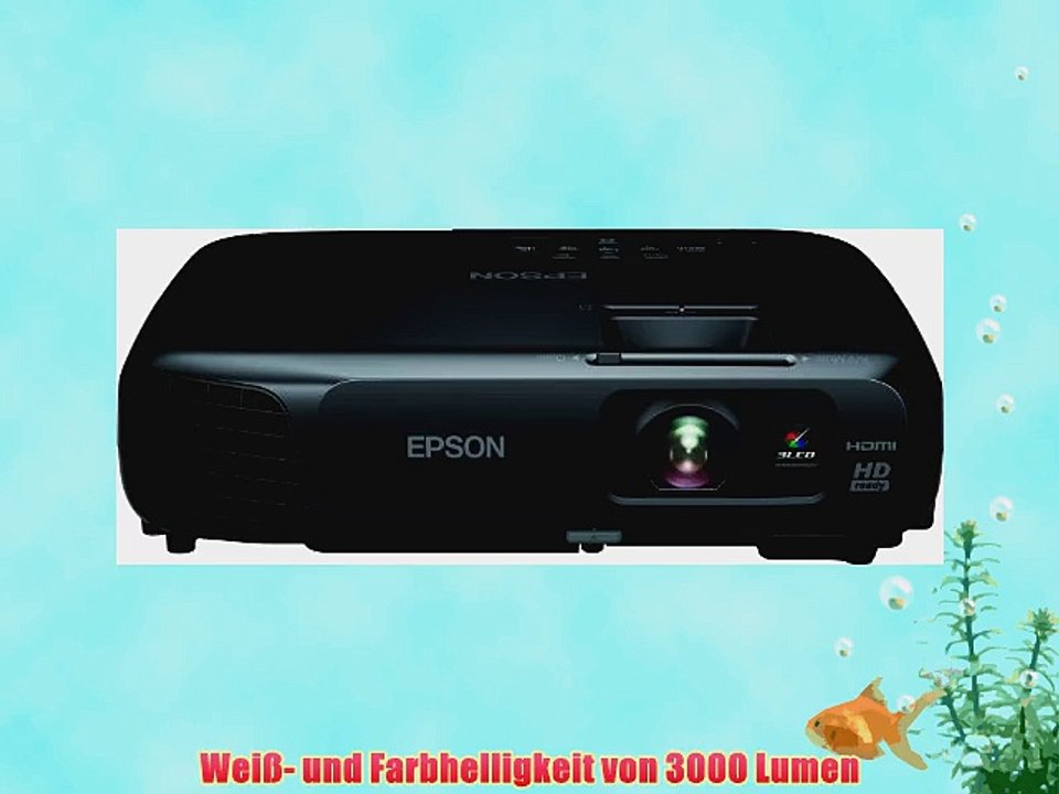 Epson EH-TW490 LCD-Projektor (WXGA Kontrast 12000:1 1280x800 Pixel ANSI Lumen 3000 HDMI) schwarz
