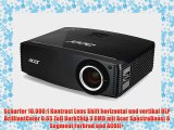 Acer P7305W DLP-Projektor (5.000 ANSI Lumen Kontrast 10.000:1 WXGA 1280 x 800 Pixel Lens Shift