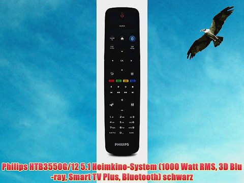 Philips HTB3550G/12 5.1 Heimkino-System (1000 Watt RMS 3D Blu-ray Smart TV Plus Bluetooth)