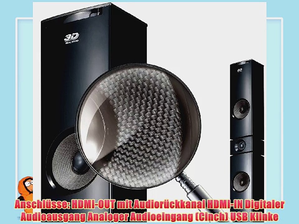 LG BH7530TWB 3D Blu-Ray 5.1 Heimkinosystem mit Wireless Lautsprecher (1200 Watt HDMI) schwarz