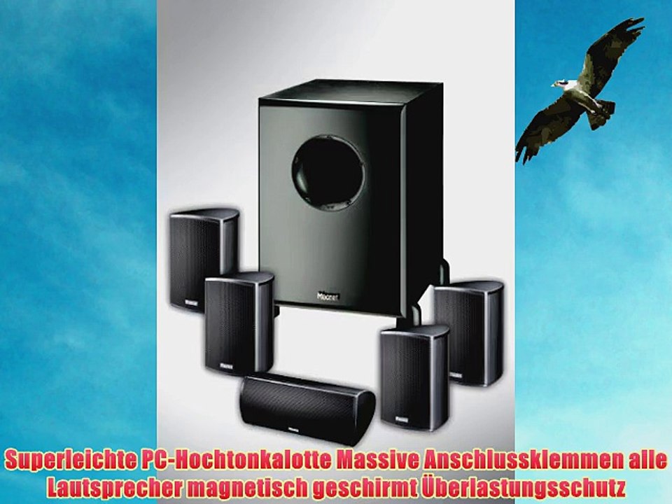 Magnat Needle Alu 5000 X 1 - Alu-geb?rstetes 5.1 Heimkinosystem schwarz