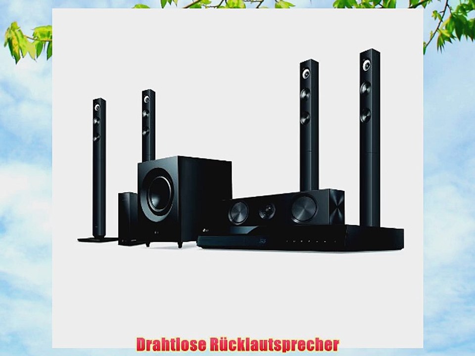 LG BH7520TW 5.1 Heimkinosystem mit 3D-Blu-ray-Player und Drahtlosen R?cklautsprechern (Smart