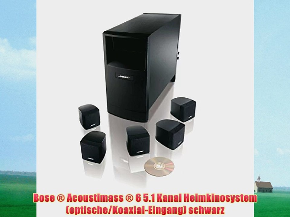 Bose ? Acoustimass ? 6 5.1 Kanal Heimkinosystem (optische/Koaxial-Eingang) schwarz