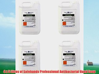 4 x 5 Litres of Safehands Professional Antibacterial Hand Soap